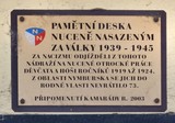 Pamětní deska nuceně nasazeným za II. světové války 1939-1945