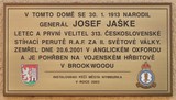 Pamětní deska - rodný dům generála Josefa Jaškeho