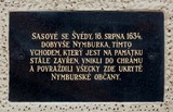 Pamětní deska - vpád Sasů 16. 8. 1634