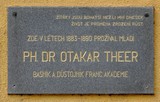 Pamětní deska - PhDr. Otakar Theer, básník